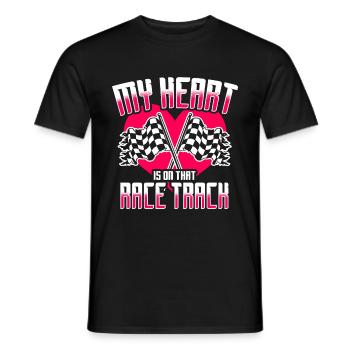 Race Woman Racing Quotes Car Racer Driver - Men's T-Shirt - black - Front - AI Model Male 178 light (178cm)