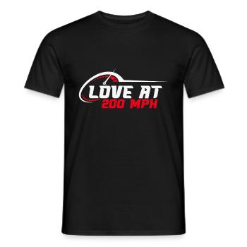 Race Woman Racing Quotes Car Racer Driver - Men's T-Shirt - black - Front - AI Model Male 178 light (178cm)
