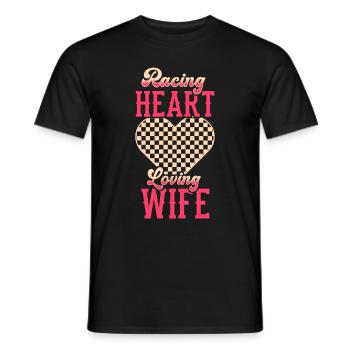 Race Woman Racing Quotes Car Racer Driver - Men's T-Shirt - black - Front - AI Model Male 178 light (178cm)