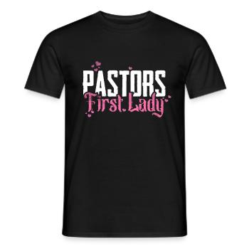 L’épouse du pasteur Jesus Christian Church appréciation - T-shirt homme - noir - Devant - AI Model Male 178 light (178cm)