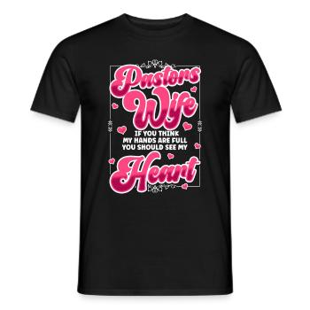 L’épouse du pasteur Jesus Christian Church appréciation - T-shirt homme - noir - Devant - AI Model Male 178 light (178cm)