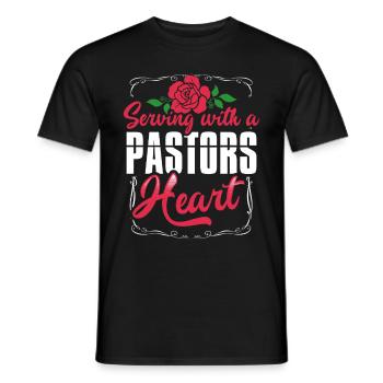 Pasteur Femme Jésus Appréciation de l’Église Chrétienne - T-shirt homme - noir - Devant - AI Model Male 178 light (178cm)