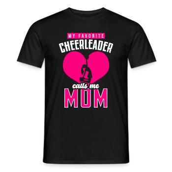 Cheer Mom Cheerleadering Cheerleader Mutter - Männer T-Shirt - Schwarz - Vorne - AI Model Male 178 light (178cm)