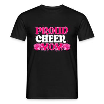 Cheer Mom Cheerleadering Cheerleader Mutter - Männer T-Shirt - Schwarz - Vorne - AI Model Male 178 light (178cm)