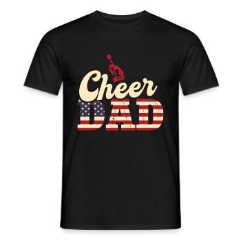 Cheer Papa Pom-pom girl Papa - T-shirt homme - noir - Devant - AI Model Male 178 light (178cm)