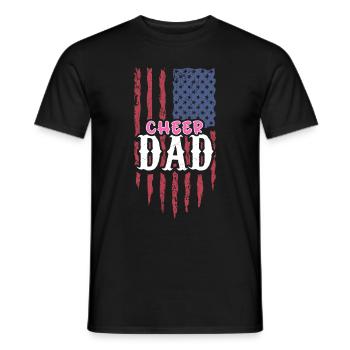 Cheer Papa Pom-pom girl Papa - T-shirt homme - noir - Devant - AI Model Male 178 light (178cm)