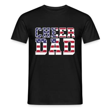 Cheer Papa Pom-pom girl Papa - T-shirt homme - noir - Devant - AI Model Male 178 light (178cm)
