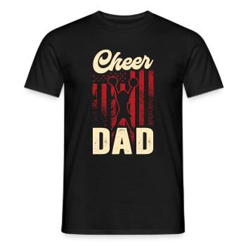 Cheer Papa Pom-pom girl Papa - T-shirt homme - noir - Devant - AI Model Male 178 light (178cm)