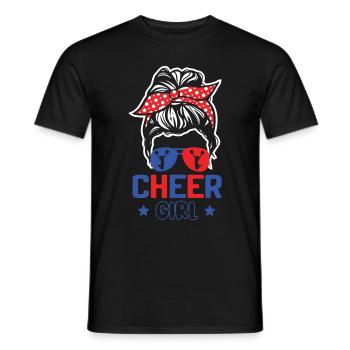 Cheerleadermädchen Cheerleading Jubel Jugend - Männer T-Shirt - Schwarz - Vorne - AI Model Male 178 light (178cm)