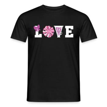 Cheerleadermädchen Cheerleading Jubel Jugend - Männer T-Shirt - Schwarz - Vorne - AI Model Male 178 light (178cm)