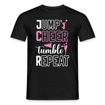 Cheerleadermädchen Cheerleading Jubel Jugend - Männer T-Shirt - Schwarz - Vorne - AI Model Male 178 light (178cm)