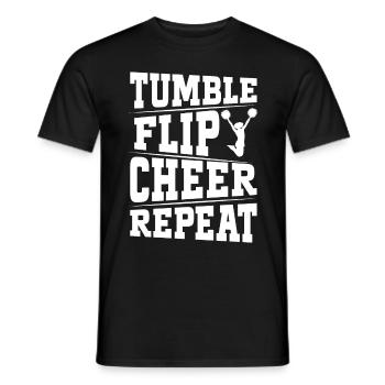 Cheerleadermädchen Cheerleading Jubel Jugend - Männer T-Shirt - Schwarz - Vorne - AI Model Male 178 light (178cm)