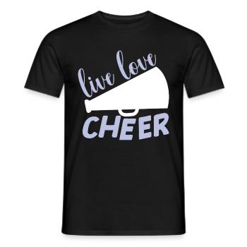 Cheerleading Girl Cheerleading Cheering Youth - T-shirt homme - noir - Devant - AI Model Male 178 light (178cm)