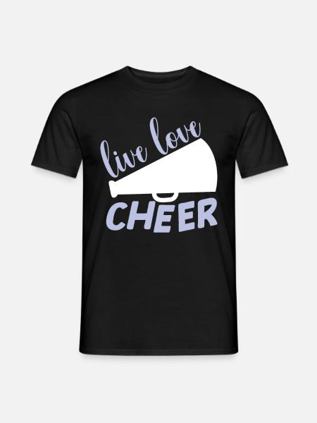 Cheerleadermädchen Cheerleading Jubel Jugend - Männer T-Shirt - Schwarz