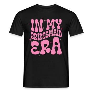 Demoiselle d’honneur Fille Groovy Bachelorette - T-shirt homme - noir - Devant - AI Model Male 178 light (178cm)
