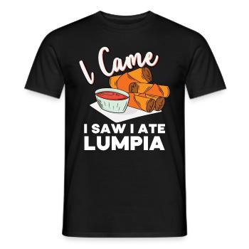 Philippines Lumpia Lover Filipino Food - Men's T-Shirt - black - Front - AI Model Male 178 light (178cm)