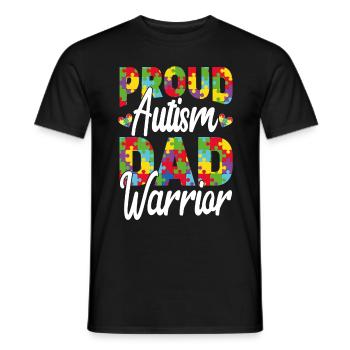 Autismusbewusstsein Unterstützen Autistische - Männer T-Shirt - Schwarz - Vorne - AI Model Male 178 light (178cm)