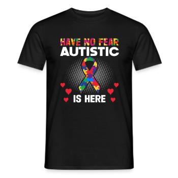 Autismusbewusstsein Unterstützen Autistische - Männer T-Shirt - Schwarz - Vorne - AI Model Male 178 light (178cm)