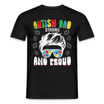 Autismusbewusstsein Unterstützen Autistische - Männer T-Shirt - Schwarz - Vorne - AI Model Male 178 light (178cm)