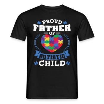 Autismusbewusstsein Unterstützen Autistische - Männer T-Shirt - Schwarz - Vorne - AI Model Male 178 light (178cm)