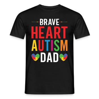 Autismusbewusstsein Unterstützen Autistische - Männer T-Shirt - Schwarz - Vorne - AI Model Male 178 light (178cm)