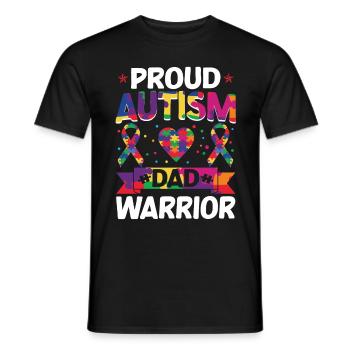 Autismusbewusstsein Unterstützen Autistische - Männer T-Shirt - Schwarz - Vorne - AI Model Male 178 light (178cm)