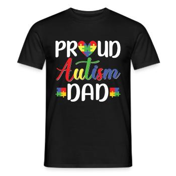 Autismusbewusstsein Unterstützen Autistische - Männer T-Shirt - Schwarz - Vorne - AI Model Male 178 light (178cm)