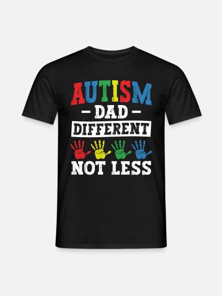 Autism Awareness Support Autistic - Men's T-Shirt - black