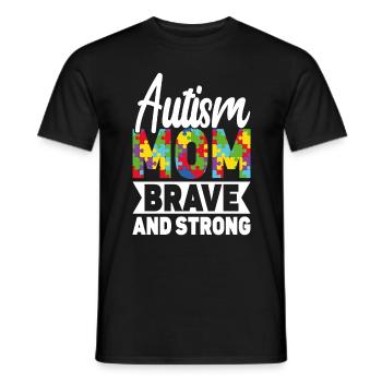 Autismusbewusstsein Unterstützen Autistische - Männer T-Shirt - Schwarz - Vorne - AI Model Male 178 light (178cm)