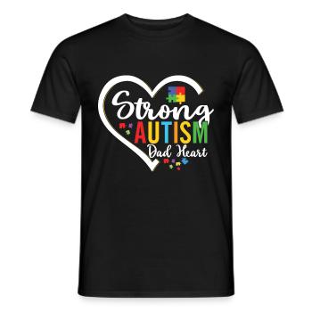 Autismusbewusstsein Unterstützen Autistische - Männer T-Shirt - Schwarz - Vorne - AI Model Male 178 light (178cm)