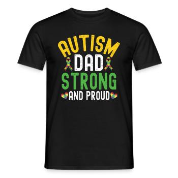 Autismusbewusstsein Unterstützen Autistische - Männer T-Shirt - Schwarz - Vorne - AI Model Male 178 light (178cm)