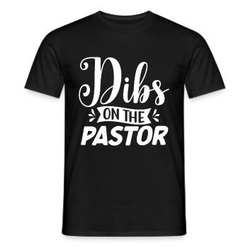 Pasteur Femme Jésus Appréciation de l’Église Chrétienne - T-shirt homme - noir - Devant - AI Model Male 178 light (178cm)