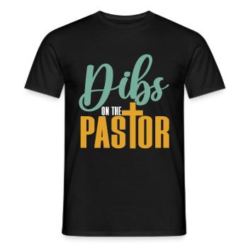 Pasteur Femme Jésus Appréciation de l’Église Chrétienne - T-shirt homme - noir - Devant - AI Model Male 178 light (178cm)