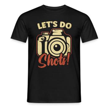 Photographie - Séance photo pour appareil photo. - T-shirt homme - noir - Devant - AI Model Male 178 light (178cm)