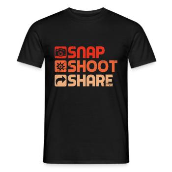 Photographie - Séance photo pour appareil photo. - T-shirt homme - noir - Devant - AI Model Male 178 light (178cm)