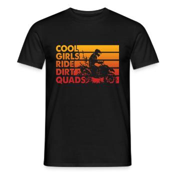 ATV Quad Bike Girl Allradfahrzeuge - Männer T-Shirt - Schwarz - Vorne - AI Model Male 178 light (178cm)