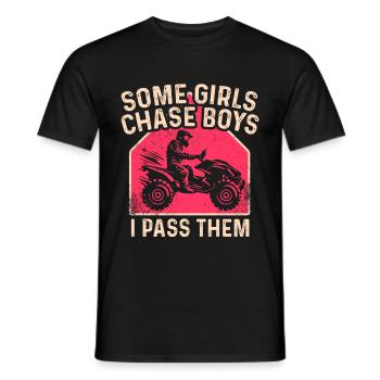 ATV Quad Bike Girl Allradfahrzeuge - Männer T-Shirt - Schwarz - Vorne - AI Model Male 178 light (178cm)