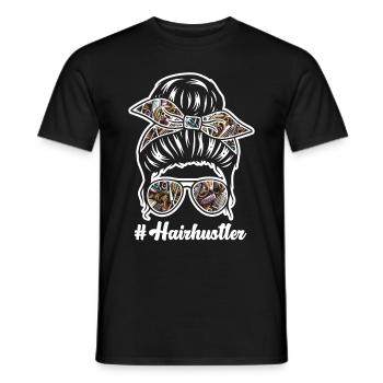 Coiffeur Salon de coiffure Cosmétologie - T-shirt homme - noir - Devant - AI Model Male 178 light (178cm)