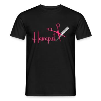 Hairstylist Hair Salon Kosmetologie - Männer T-Shirt - Schwarz - Vorne - AI Model Male 178 light (178cm)