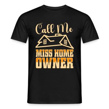 Neuer Hausbesitzer Hauswarmester Hausbesitzer - Männer T-Shirt - Schwarz - Vorne - AI Model Male 178 light (178cm)