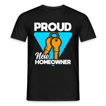 Neuer Hausbesitzer Hauswarmester Hausbesitzer - Männer T-Shirt - Schwarz - Vorne - AI Model Male 178 light (178cm)