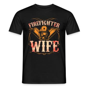 Feuerwehrmann Feuerwehrmannschaften´ - Männer T-Shirt - Schwarz - Vorne - AI Model Male 178 light (178cm)