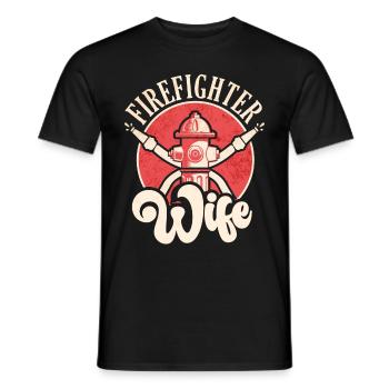 Feuerwehrmann Feuerwehrmannschaften´ - Männer T-Shirt - Schwarz - Vorne - AI Model Male 178 light (178cm)