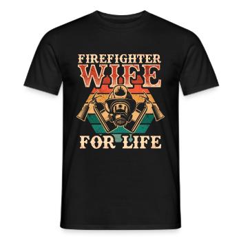 Feuerwehrmann Feuerwehrmannschaften´ - Männer T-Shirt - Schwarz - Vorne - AI Model Male 178 light (178cm)
