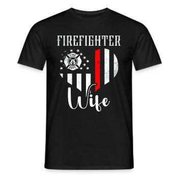 Feuerwehrmann Feuerwehrmannschaften´ - Männer T-Shirt - Schwarz - Vorne - AI Model Male 178 light (178cm)