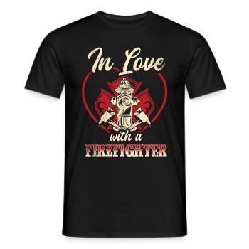 Feuerwehrmann Feuerwehrmannschaften´ - Männer T-Shirt - Schwarz - Vorne - AI Model Male 178 light (178cm)