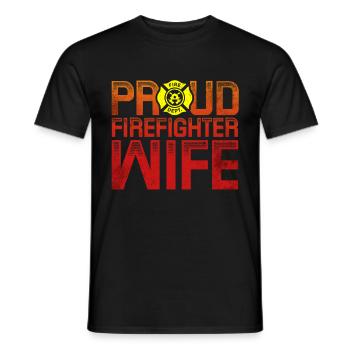 Feuerwehrmann Feuerwehrmannschaften´ - Männer T-Shirt - Schwarz - Vorne - AI Model Male 178 light (178cm)