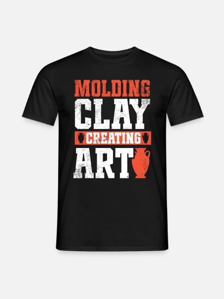 Ceramic Pottery Sculpture - Men's T-Shirt - black