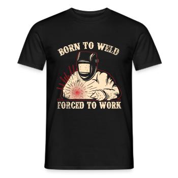 Welding Welding Worker Metalworking - Men's T-Shirt - black - Front - AI Model Male 178 light (178cm)