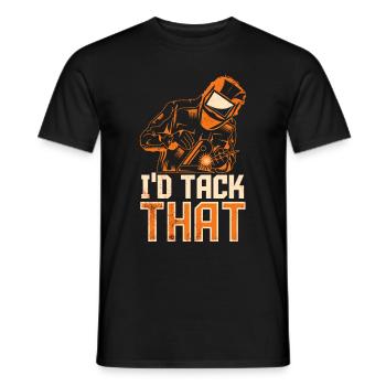 Welding Welding Worker Metalworking - Men's T-Shirt - black - Front - AI Model Male 178 light (178cm)